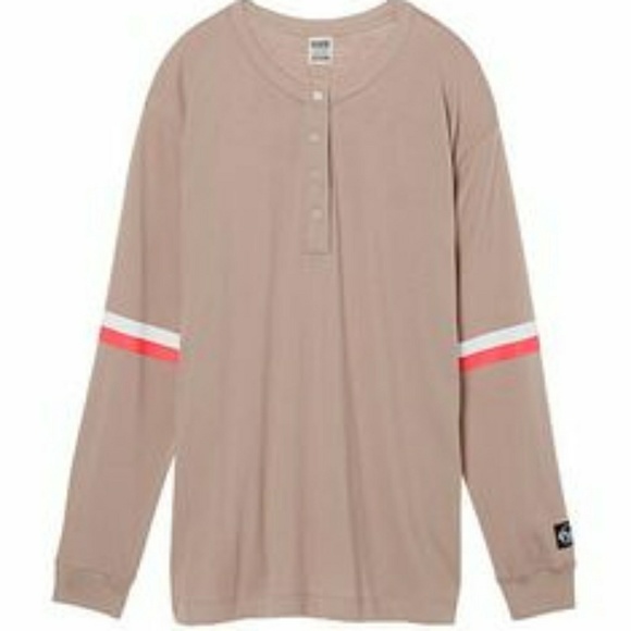 VS PINK L/S Henley Tee - Picture 2 of 3